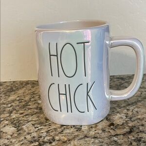 Rae Dunn “HOT CHICK” Iridescent Coffee Mug. BRAND NEW